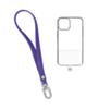 Silicone Braided Wrist Lanyard (0.4ft) (VIOLET) (Only Ground Shipping)