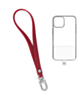 Silicone Braided Wrist Lanyard (0.4ft) (WINE RED) (Only Ground Shipping)
