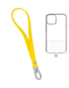 Silicone Braided Wrist Lanyard (0.4ft) (YELLOW) (Only Ground Shipping)