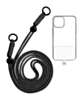 Adjustable Braided Phone Lanyard (3.6ft) (BLACK) (Only Ground Shipping)
