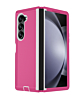 Heavy Duty Case for Galaxy Z Fold 6 (HOT PINK & WHITE) (Only Ground Shipping)