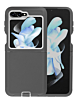 Heavy Duty Case for Galaxy Z Flip 5 (DARK GRAY & WHITE) (Only Ground Shipping)