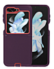 Heavy Duty Case for Galaxy Z Flip 6 / Z Flip 7 FE (DARK PURPLE & HOT PINK) (Only Ground Shipping)