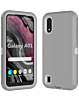 Heavy Duty Case for Galaxy A01 (DARK GRAY & WHITE) (Only Ground Shipping)