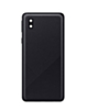 Back Glass with Camera Lens and Adhesive for Galaxy A01 Core (A013 / 2020) (NO LOGO) (BLACK)