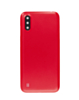 Back Glass with Camera Lens and Adhesive for Galaxy A01 (A015 / 2020) (NO LOGO) (RED)