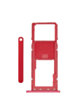 Order the red Single Sim Card Tray for Galaxy A03S A037F 2021.