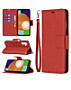 Galaxy A03s Leather Wallet Case with Card Slot - RED (Only Ground Shipping)