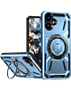 Full-Body Rugged Shockproof Case with Built-in Ring Holder - BLUE for Galaxy A06 (Only Ground Shipping)