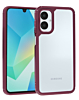 Matte Color Bumper Clear Case - WINE for Galaxy A06 (Only Ground Shipping)