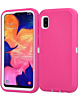 Heavy Duty Case for Galaxy A10E (HOT PINK & WHITE) (Only Ground Shipping)