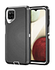 Heavy Duty Case for Galaxy A12 (DARK GRAY & WHITE) (Only Ground Shipping)