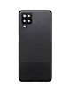 Back Glass with Camera Lens and Adhesive for Galaxy A12 (A125 / 2020) (NO LOGO) (BLACK)