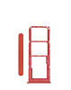 Shop the dual SIM card tray for Galaxy A12 A125 2020 in red.
