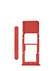 Shop the Single Sim Card Tray for Galaxy A12 A125 2020 in red.
