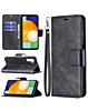 Galaxy A13 Leather Wallet Case with Card Slot - BLACK (Only Ground Shipping)