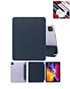 Smart PU Stand with Pen Holder - DARK BLUE for iPad Air 13 2024 / Pro 12.9 (3rd / 4th / 5th / 6th) (Only Ground Shipping)