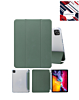 Smart PU Stand with Pen Holder - DARK GREEN for iPad Air 13 2024 / Pro 12.9 (3rd / 4th / 5th / 6th) (Only Ground Shipping)