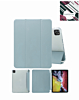 Smart PU Stand with Pen Holder - BLUE for iPad Air 13 2024 / Pro 12.9 (3rd / 4th / 5th / 6th) (Only Ground Shipping)