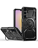 Full-Body Rugged Shockproof Case with Built-in Ring Holder - BLACK for Galaxy A15 (Only Ground Shipping)