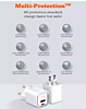LDNIO A2318M QC3.0+PD SB A+C Wall Charger USB C-Lightning MFI Cable (3ft) (20W) (Only Ground Shipping)