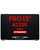 LCD Assembly (SILVER) (NO LOGO) (Aftermarket) for MacBook Pro 13" (A2338 / Late 2020) (M1 / M2)