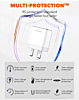 LDNIO A2528C Dual USB C Wall Charger with USB C-L MFI Cable (3ft) (35W) (Only Ground Shipping)