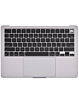 Top Case with US Keyboard & Touchpad (SPACE GRAY) for MacBook Air 13" (A2681 / Mid 2022)