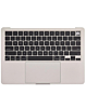 Top Case with US Keyboard & Touchpad (STARLIGHT) for MacBook Air 13" (A2681 / Mid 2022)