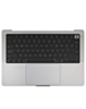 Top Case with US Keyboard (SPACE GRAY) for Macbook Pro 14" (A2918 / 2023)