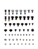 Full Set Small Metal Bracket And Screw Set for Macbook Air 13" (A3113 / Mid 2024 / A3240 / Early 2025)
