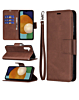 Galaxy A32 5G Leather Wallet Case with Card Slot - BROWN (Only Ground Shipping)