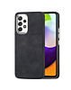 Galaxy A52 5G Matte Retro Leather Case - BLACK (Only Ground Shipping)
