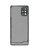 Back Glass with Camera Lens and Adhesive for Galaxy A71 5G (A716 / 2020) (NO LOGO) (PRISM CUBE BLACK)