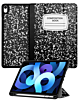 Old Style Notebook Design Case - Composition Book for iPad Air 11 2024 / iPad 10 2022 / iPad 11 (A16) / Air 4 / Air 5 / Pro 11 (1st / 2nd / 3rd / 4th) (Only Ground Shipping)