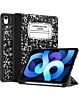 Old Style Notebook Design Case - Composition Book for iPad Air 11 2024 / iPad 10 2022 / iPad 11 (A16) / Air 4 / Air 5 / Pro 11 (1st / 2nd / 3rd / 4th) (Only Ground Shipping)