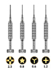 AMAOE 3D Precision Screwdriver Aluminum - 4 Pcs Set (Not Returnable) (Only Ground Shipping)