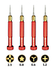 AMAOE 3D Precision Screwdriver Aluminum Drill - 4 Pcs Set (Not Returnable)