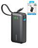 Anker Nano Power Bank with Built-In USB-C Cable (10000 mAh / 30W) (BLACK) (Only Ground Shipping)