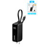 Anker Powercore Fusion Power Bank with Built-In USB-C Cable & Digital Display (5000 mAh / 30W) (BLACK) (Only Ground Shipping)