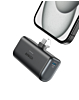 Anker Nano Power Bank with Built-In Foldable USB-C Connector (5000 mAh / 22.5W) (BLACK) (Only Ground Shipping)