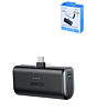 Anker Nano Power Bank with Built-In Foldable USB-C Connector (5000 mAh / 22.5W) (BLACK) (Only Ground Shipping)