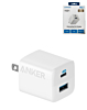 Anker Powerport 323 Dual Port Wall Adapter USB C+A (32W) (WHITE) (Only Ground Shipping)