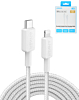 Anker 322 USB C-Lightning MFI Braided Charging Cable (WHITE) (3ft) (18W) (Only Ground Shipping)