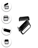 AirPods 1/2 Diamond and Mirror TPU Soft Case - BLACK (Only Ground Shipping)