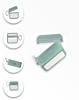 AirPods 1/2 Diamond and Mirror TPU Soft Case - TEAL (Only Ground Shipping)