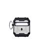 AirPods 1/2 Hard Plastic Transparent Case with Keychain - WHITE (Only Ground Shipping)