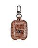 AirPods 1/2 Fashion Leather Case - PATTERNED BROWN (Only Ground Shipping)