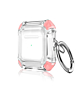 AirPods 1/2 Rugged Ring Shockproof Armor Case - PINK (Only Ground Shipping)