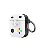 AirPods 1/2 Game Console Design TPU Case - WHITE (Only Ground Shipping)